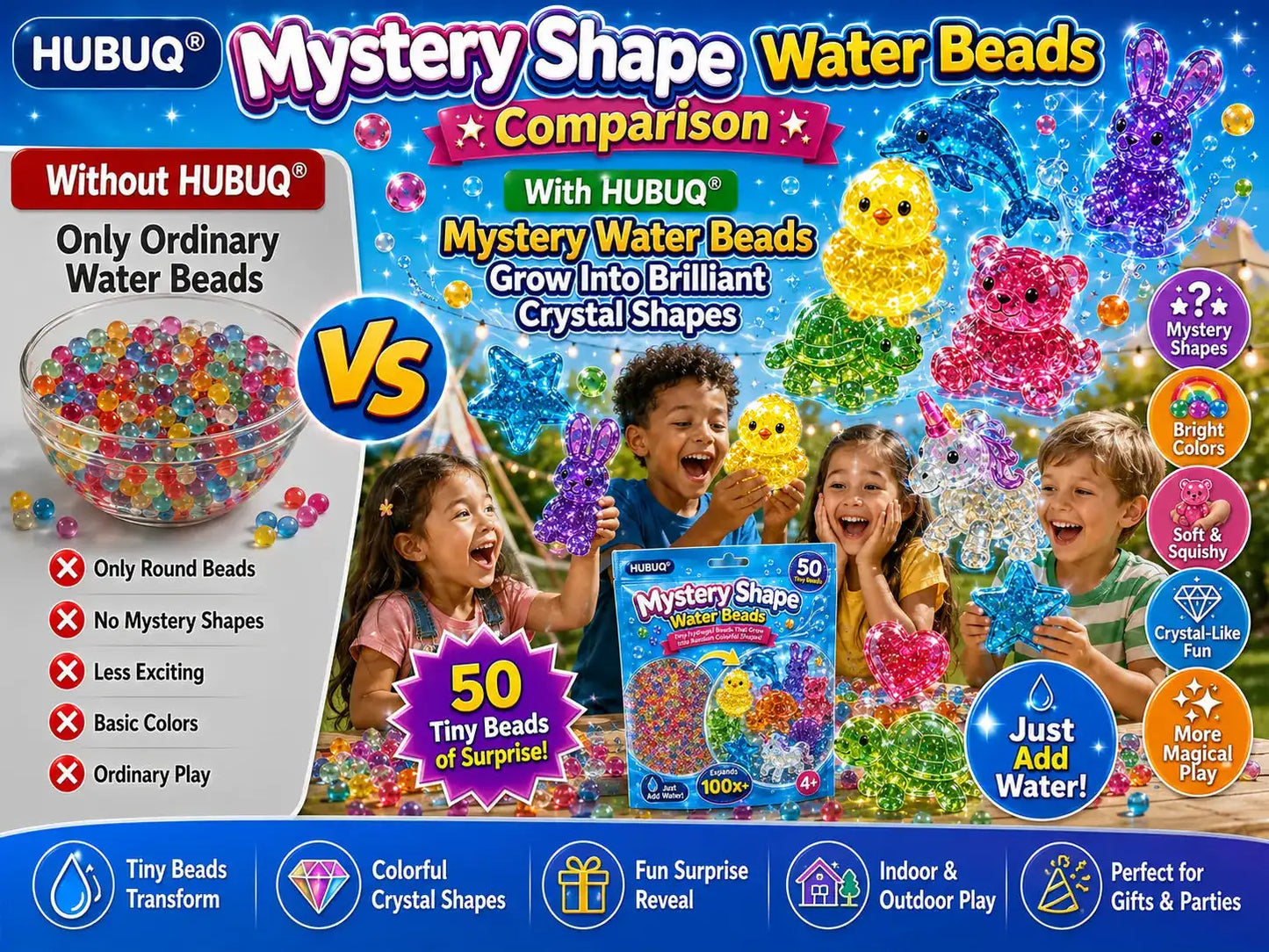 HUBUQ® Mystery Shape Water Beads