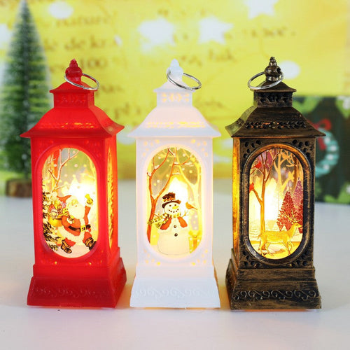 Christmas Snowman LED Candle Lantern Night Light