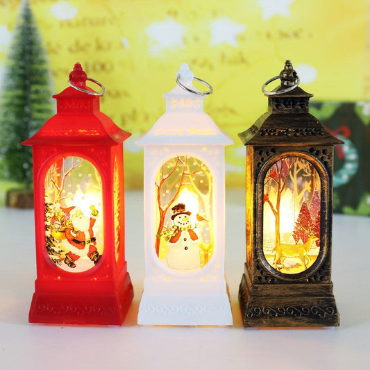 Christmas Snowman LED Candle Lantern Night Light