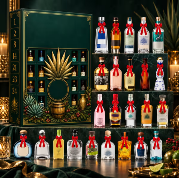 24-day mini tequila bottle advent surprise box