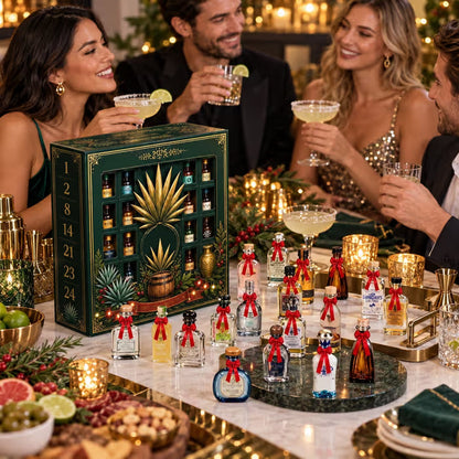 24-day mini tequila bottle advent surprise box