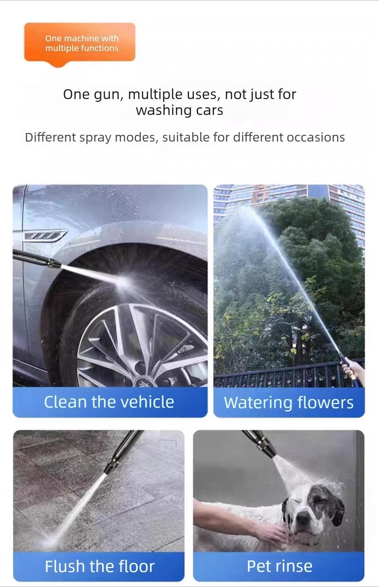 🔥LAST DAY 80% OFF - Home High-Pressure Car Wash Water Gun